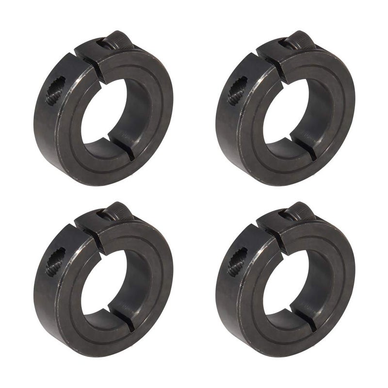 AZSSMUK Single Split Clamp-On Shaft Collars of Metal Material 1-1/2 inch Bore Set Screw - Image 1